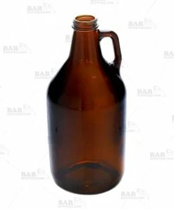Cheap 😉 BarMan Amber Glass Growler - 64 Oz. ⌛