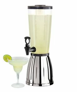 Flash Sale 👏 BarMan Beverage Dispenser W/ Ice Tube - 3 Quart - Stainless Steel 🤩