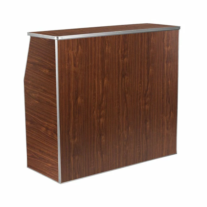Portable Bar - Walnut Laminate - 4 FT. New ???? BarMan Portable Bar - Walnut Laminate - 4 FT. ???? -BarMan shop BAR 48 WAL BPC