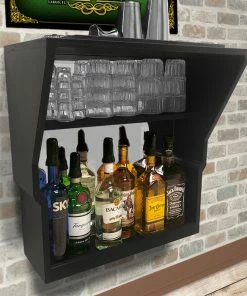 Best reviews of 🛒 BarMan WalBAR™ 3 Piece - CUSTOMIZABLE - 24 Inch - Poker Design ✨ -BarMan shop WALBAR BOTTOM BLACK IMG 1688 3 800px 700x700