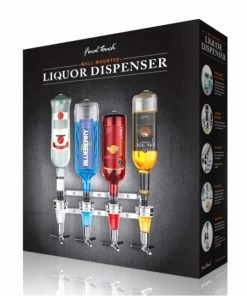 Promo 🛒 BarMan Wall Mounted Liquor Dispenser - 4 Bottle ⌛ -BarMan shop WMLD 4 D 700x700