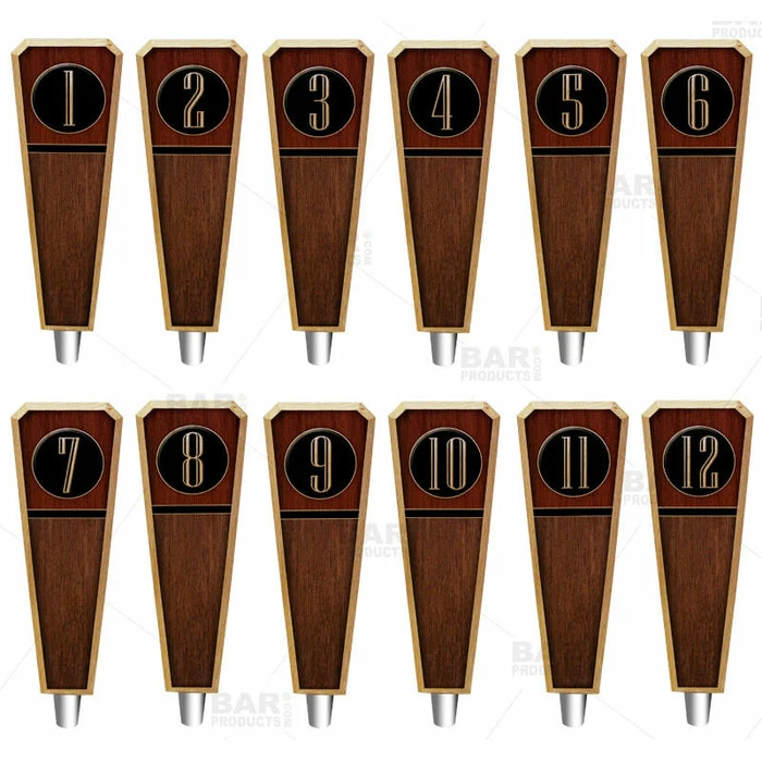 Hot Sale ๐คฉ BarMan Numbered Beer Tap Handles - Oak Wood - Emblem ๐ 6 Hot Sale ๐คฉ BarMan Numbered Beer Tap Handles - Oak Wood - Emblem ๐ - Image 4