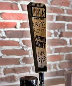 New ✔️ BarMan Oak Wood Beer Tap Handles - Flared Shape - Brew House 🥰