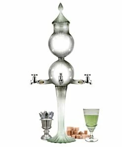 Promo 🛒 BarMan Absinthe Fountain - Double Globe 4 Spout ❤️
