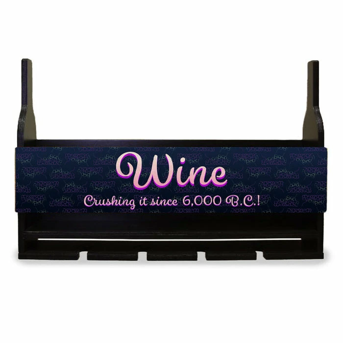 Coupon ๐ BarMan Wall Mounted Wine Bottle & Glass Hanging Shelf W/ Grapes Crushing It Plaque ๐ฏ 3 Coupon ๐ BarMan Wall Mounted Wine Bottle & Glass Hanging Shelf W/ Grapes Crushing It Plaque ๐ฏ
