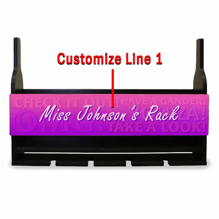 Cheap 👏 BarMan CUSTOMIZABLE Wall Mounted Wine Bottle & Glass Hanging Shelf W/ Fun Pink Plaque 😀 7 Cheap 👏 BarMan CUSTOMIZABLE Wall Mounted Wine Bottle & Glass Hanging Shelf W/ Fun Pink Plaque 😀 - Image 5