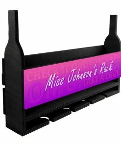 Cheap 👏 BarMan CUSTOMIZABLE Wall Mounted Wine Bottle & Glass Hanging Shelf W/ Fun Pink Plaque 😀 10 Cheap 👏 BarMan CUSTOMIZABLE Wall Mounted Wine Bottle & Glass Hanging Shelf W/ Fun Pink Plaque 😀 -BarMan shop customizable mounted wine glass hanging shelf side miss white bg 800x800 700x700