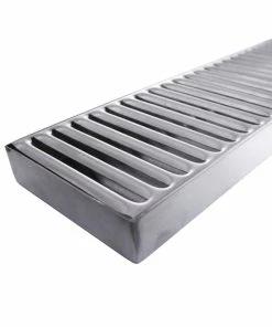 Outlet 😉 BarMan BarConic® 30" Stainless Steel Drip Tray ✨ -BarMan shop dt 3 5x30 side of drip tray close barconic 700x700