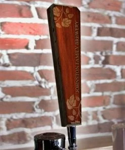 Discount 🧨 BarMan Oak Wood Beer Tap Handle - Flared Shape - Elegant Cherry Wood 😀
