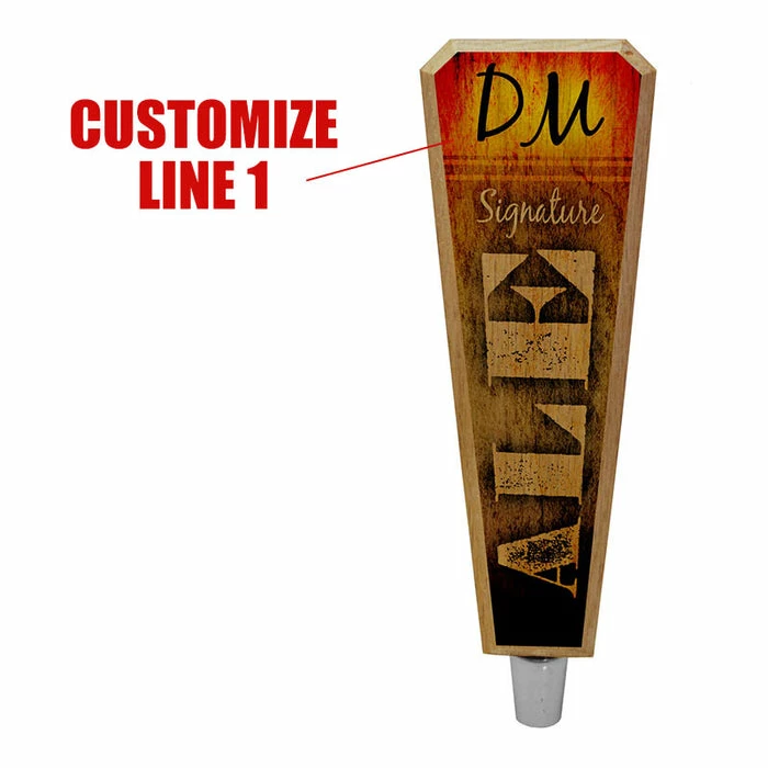 Best Sale π BarMan Oak Wood Beer Tap Handles - Flared Shape - Initial ALE Design π€© 4 Best Sale π BarMan Oak Wood Beer Tap Handles - Flared Shape - Initial ALE Design π€© - Image 2