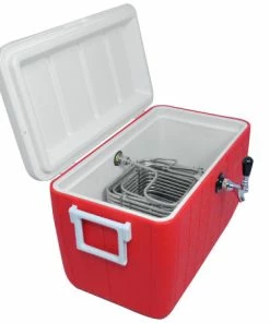 Best deal ⭐ BarMan JockeyBox - 120' 3/8-1/4" OD Coil - 1 Tap / 1 Keg - 48Qt Coolers 🔔