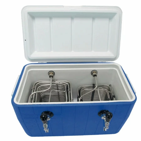 Budget ๐ BarMan JockeyBox - 120' 3/8-1/4" OD Coil - 2 Tap / 2 Keg - 48Qt Coolers ๐งจ 3 Budget ๐ BarMan JockeyBox - 120' 3/8-1/4" OD Coil - 2 Tap / 2 Keg - 48Qt Coolers ๐งจ