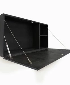 Top 10 🌟 BarMan Murphy WalBAR™ - Black ⭐ -BarMan shop murphy walbar bar front side open black 700x700