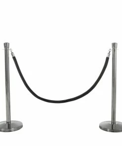 Deals 🥰 BarMan Chrome Stanchion Posts - Set Of 2 😍