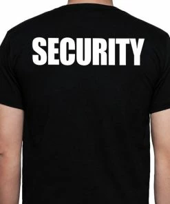 Discount 🤩 BarMan Security T-Shirt, Full Front & Back 💯 -BarMan shop security t shirt back 700x700