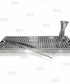 Best deal 👍 BarMan BarConic® Stainless Steel Drip Tray - Holes - 16" X 6" ⭐ -BarMan shop service dip tray ss 700x700