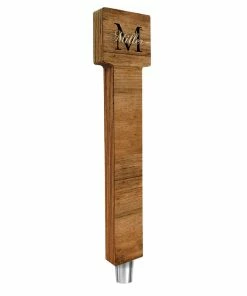 Cheap 🧨 BarMan CUSTOMIZABLE Wooden Tap Handles - Monogram Design - 2 Styles In 3 Sizes 🎁 -BarMan shop tap handle Web MONO 12IN SQ 700x700
