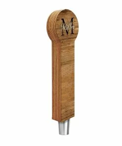 Cheap 🧨 BarMan CUSTOMIZABLE Wooden Tap Handles - Monogram Design - 2 Styles In 3 Sizes 🎁 -BarMan shop tap handle Web MONO 8IN RD 700x700