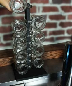 Deals 😍 BarMan Wood Mug Rack 🌟 -BarMan shop wood mug rack holder black 1 700x700