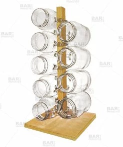 Deals 😍 BarMan Wood Mug Rack 🌟 -BarMan shop wooden mud rack natural beer glass storage bpc 500 700x700